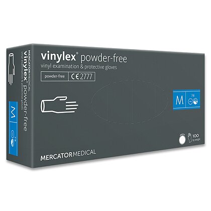 Obrázek produktu Vinylex- jednorázové vinylové rukavice nepudrované - velikost M, 100 ks