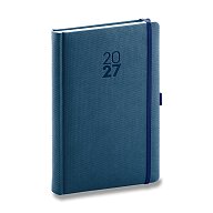 Presco Notique Diamante 2027 - denní diář A5 - modrý