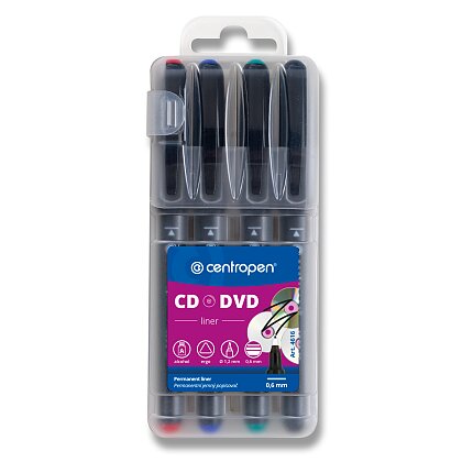 Obrázok produktu Centropen 4616 M - popisovač na CD/DVD/BD - 4 farby