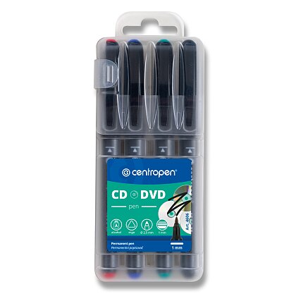 Obrázok produktu Centropen 4606 M - popisovač na CD/DVD/BD - 4 farby