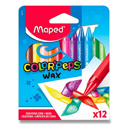 Obrázek produktu Maped Color'Peps Wax - voskovky - 12 barev, trojhranné