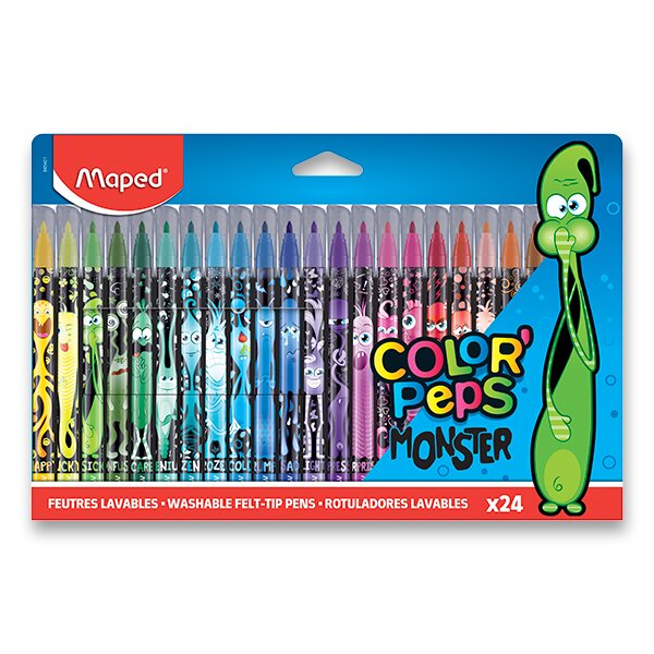 Dětské fixy Maped Color'Peps Monster 24 barev