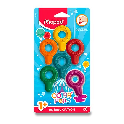 Product image Maped Color'Peps Baby Crayons - pastely - 6 barev