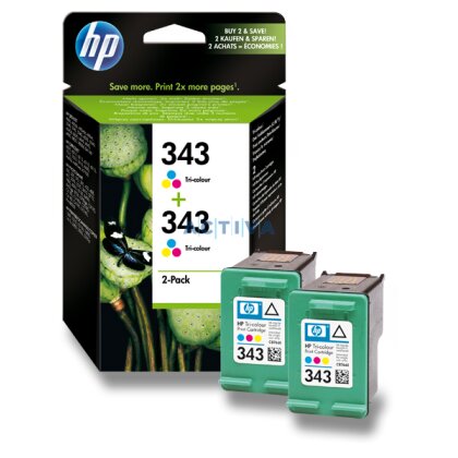 Obrázok produktu HP - 2x cartridge C8766EE, color č. 343 (farebná) pre atramentové tlačiarne