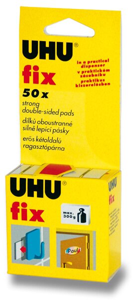 Oboustranně lepicí polštářky UHU Fix 50 ks