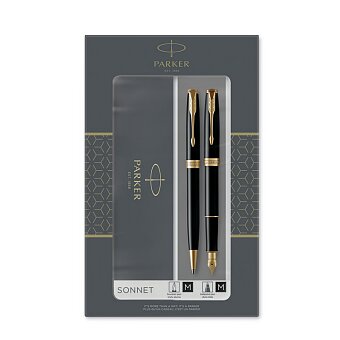 Obrázek produktu Parker Sonnet Black GT - súprava plniace pero a guľôčkové pero
