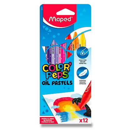 Obrázok produktu Maped Color'Peps Oil Pastels - olejové voskovky - 12 farieb