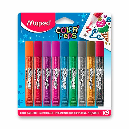 Obrázok produktu Maped Glitter Glue - dekoračné lepidlo - 9 x 10, 5 ml