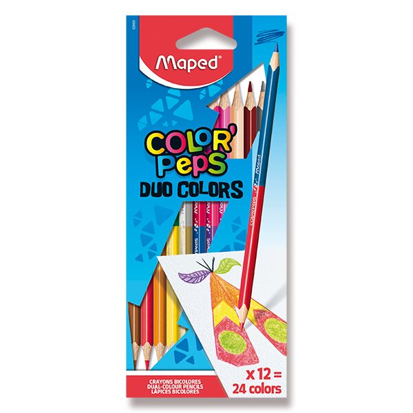 Pastelky Maped Color'Peps Duo oboustranné pastelky, 24 barev