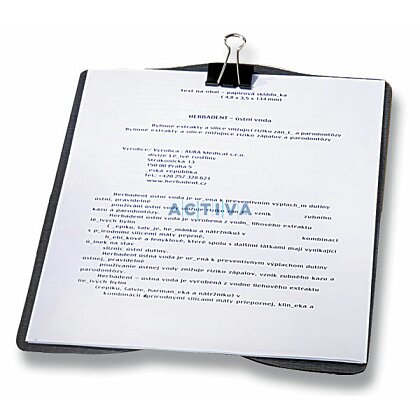Obrázek produktu EMBA Luxor - psací podložka s klipem - černá