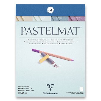 Obrázek produktu Blok Clairefontaine Pastelmat No.4 - 18 x 24 cm, 12 listov, 360 g
