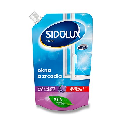 Product image Sidolux - čistič oken - Marseillské mýdlo s levandulí - 0,5 l doypack