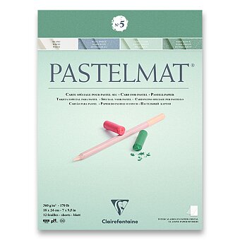 Obrázek produktu Blok Clairefontaine Pastelmat No.5 - 18 x 24cm, 12 listů, 360 g