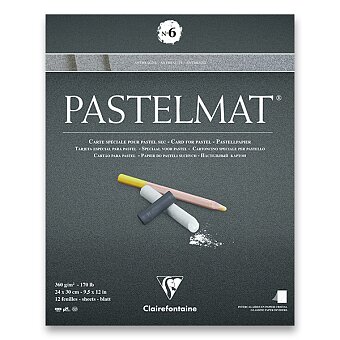 Obrázek produktu Blok Clairefontaine Pastelmat No.6 - 24 x 30 cm, 12 listov, 360 g