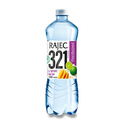 Obrázek produktu Rajec 321 Povzbuzení - jemně perlivá voda - Mango a Limetka, 0,75l
