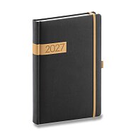 Presco Twill 2027 - denní diář A5 - černý
