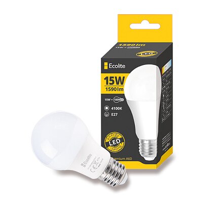 Obrázek produktu Ecolite LED - žárovka - E27, 15 W, sv. tok 1700 lm