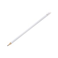 LUNGO II.jakost - tužka s gumou hrocená, bílá