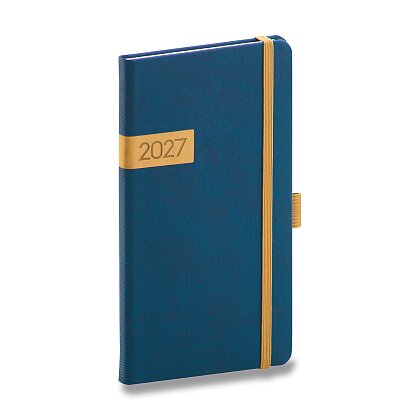 Obrázek produktu Presco Twill 2027 - kapesní diář - týdenní, modrý