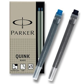Obrázek produktu Inkoustové bombičky Parker - omyvatelný inkoust, 5 ks, výběr barev