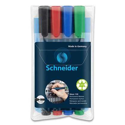 Obrázek produktu Schneider Marker 130 - permanentní popisovač - 4 barvy