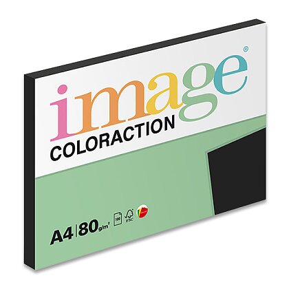 Obrázek produktu Image Coloraction - barevný papír - A4, 100 listů, černý