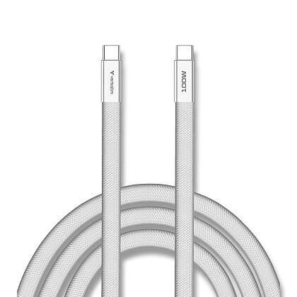 Obrázek produktu Verbatim - USB kabel - USB-C / USB-C, 100 W, 1,2 m, bílý