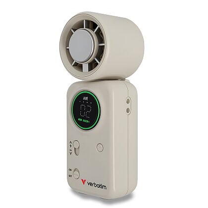 Obrázek produktu Verbatim Cool 'n' Go Ice Touch - ruční ventilátor - bílá/šedá