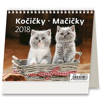 Obrázek produktu Kočičky 2018 - stolní kalendář MiniMax
