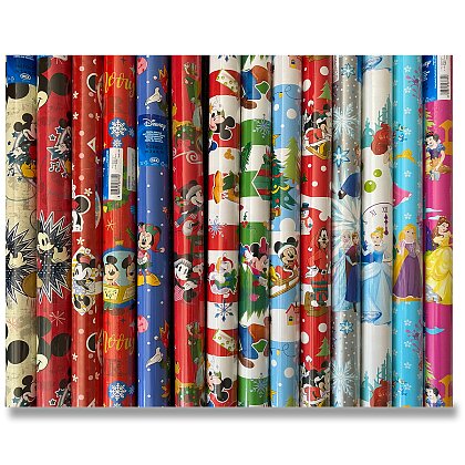 Obrázok produktu Sadoch Disney - vianočný baliaci papier - 3 x 0,7 m, mix motívov