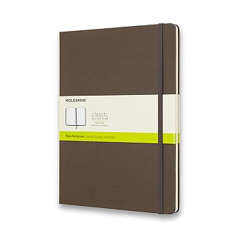 Obrázek produktu Zápisník Moleskine - tvrdé desky - XL, čistý, khaki