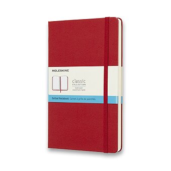 Obrázek produktu Zápisník Moleskine - tvrdé desky - L, tečkovaný, červený