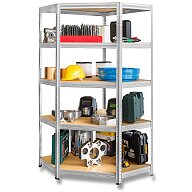 Kovona Futur - corner shelf - 1800 x 900 x 450 mm, 270 kg