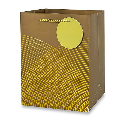 Obrázek produktu Dárková papírová taška - velikost S, gold