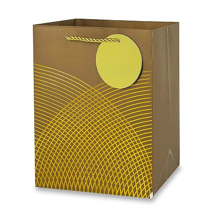 Obrázek produktu Dárková papírová taška - velikost M, gold