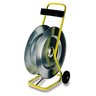 Portable tape decoiler with packet for pins
