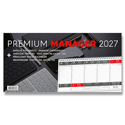 Product image Premium Manager 2027 - stolní pracovní kalendář