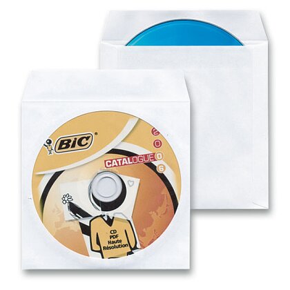 Obrázek produktu CD Cover - obálka na CD - 100 ks, bílá