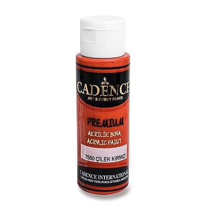 Obrázek produktu Cadence Premium - akrylové barvy - 70 ml, červená