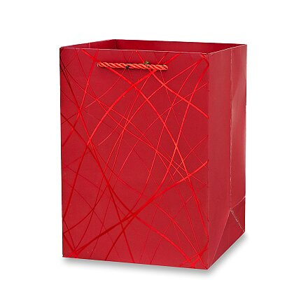 Obrázek produktu Dárková papírová taška - velikost M, red
