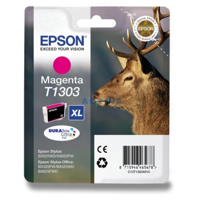 Obrázek produktu Epson - cartridge T130340, magenta (červená) pro inkoustové tiskárny