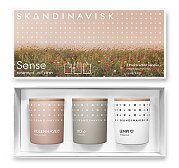 Dárkový set 3 mini svíček Skandinavisk SENSE 3x 65 g