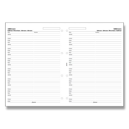 Product image Filofax - náplň A4 - adresář