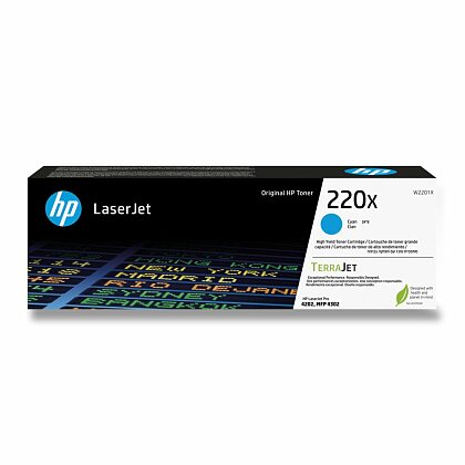 Obrázok produktu HP - toner č. 220X, W2201X, cyan (modrý), 5,5K pre laserové tlačiarne