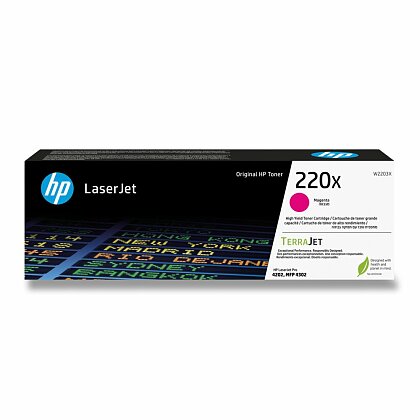 Obrázok produktu HP - toner č. 220X, W2203X, magenta (červený), 5,5K pre laserové tlačiarne
