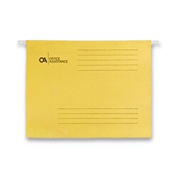 Levně OA - závěsné desky - žlutá, 25 ks