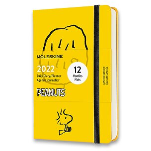 Diář Moleskine 2022 Peanuts - tvrdé desky