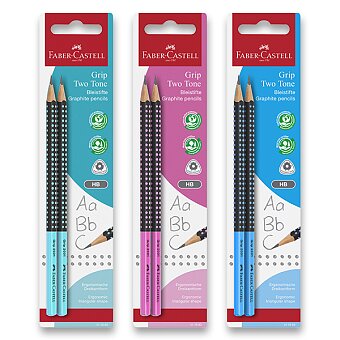 Obrázek produktu Grafitová tužka Faber-Castell Grip Jumbo Two Tone - tvrdost HB, blistr, mix barev