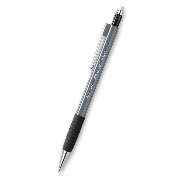 Mechanická tužka Faber-Castell Grip 1347 0,7 mm, výběr barev šedá