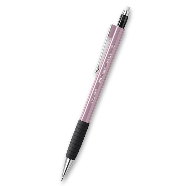 Mechanická tužka Faber-Castell Grip 1347 0,7 mm, výběr barev růžová